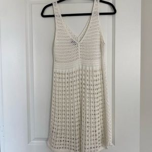 White Crochet Dress